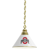 Holland Bar Stool BL1BROhioSt Ohio State University Logo Pendant Light with Brass Finish - 120V