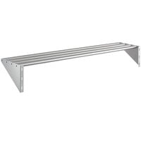 Regency 16 inch x 72 inch Stainless Steel Tubular Wall Mounted Shelf