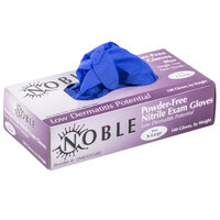 Noble Products Low Dermatitis Potential Nitrile Exam Grade 4 Mil Textured Gloves - Extra Large - Case of 1000 (10 Boxes of 100)