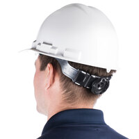 Duo Safety White Cap Style Hard Hat with 6-Point Ratchet Suspension