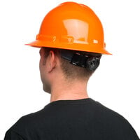 Duo Safety Orange Full-Brim Style Hard Hat with 4-Point Ratchet Suspension