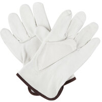 Premium Grain Cowhide Leather Driver's Gloves