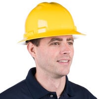 Cordova Duo Safety Yellow Full-Brim Style Hard Hat with 6-Point Ratchet Suspension