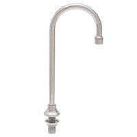 Fisher 45748 Deck Mounted Stainless Steel Faucet with 3 1/2" Swivel Gooseneck Nozzle and 2.2 GPM Aerator
