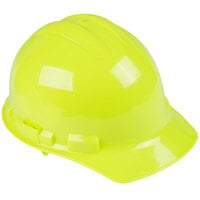 Duo Safety Hi-Vis Green Cap Style Hard Hat with 4-Point Ratchet Suspension