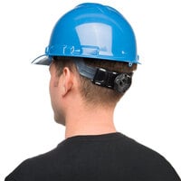 Duo Safety Blue Cap Style Hard Hat with 4-Point Ratchet Suspension