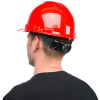 Duo Safety Red Cap Style Hard Hat with 6-Point Ratchet Suspension
