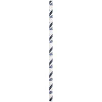 Creative Converting 316463 Tennessee Titans 8 inch Jumbo Paper Straw - 144/Case
