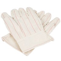 Standard Weight Cotton Double Palm Work Gloves - Large - 12/Pack