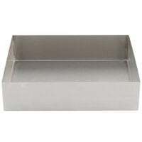 Tablecraft SS4005 6 Qt. 18-8 Stainless Steel Straight Sided Rectangular Bowl - 12 inch x 10 inch x 3 inch