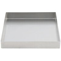 Tablecraft SS4014 2.5 Qt. 18-8 Stainless Steel Straight Sided Square Bowl - 10 inch x 10 inch x 1 1/2 inch