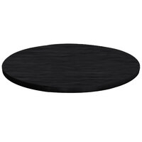 Tablecraft CWALC3BRATBK 30 inch Round Translucent Black Brushed Aluminum Table Cover