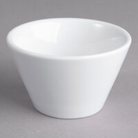 Acopa 4 oz. Bright White Tapered China Sauce Cup - 12/Pack