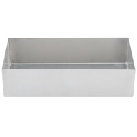 Tablecraft SS4027 3.5 Qt. 18-8 Stainless Steel Straight Sided Rectangular Bowl - 12 inch x 6 inch x 3 inch