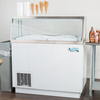 Avantco CPW-47-HC 47 1/8 inch 8 Tub White Ice Cream Dipping Cabinet