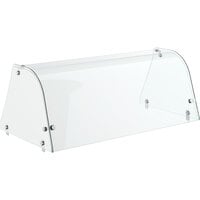 Avantco SNZGD8C Curved Glass Sneeze Guard - 49 inch