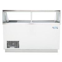 Avantco CPW-68-HC 67 3/4 inch 12 Tub White Deluxe Ice Cream Dipping Cabinet