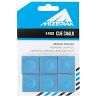 Mizerak P1810 Billiard / Pool Cue Chalk - 6/Pack
