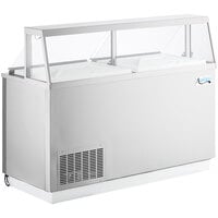 Avantco CPSS-68-HC 67 3/4" 12 Tub Stainless Steel Deluxe Ice Cream Dipping Cabinet