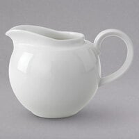 Villeroy & Boch 16-2040-0781 Universal 8.5 oz. White Premium Porcelain Globe Creamer - 6/Case
