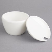 Villeroy & Boch 10-3420-0960 Flow 6.66 oz. White Premium Porcelain Covered Sugar Holder - 6/Case