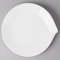 Villeroy & Boch 10-3420-2640 Flow 9 inch x 8 11/16 inch White Premium Porcelain Flat Plate - 6/Case