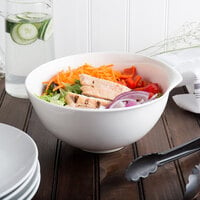 Villeroy & Boch 10-3420-3170 Flow 84.5 oz. White Premium Porcelain Salad Bowl - 6/Case