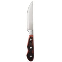 Walco 940528 Hunter 4 15/16 inch Customizable Stainless Steel Steak Knife with Jumbo Plastic Delrin Handle   - 12/Pack