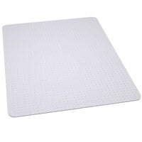 Flash Furniture MAT-121712-GG 53" x 45" Clear Vinyl Low Pile Carpet Office Chair Mat