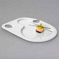 Villeroy & Boch 16-2040-2771 Universal 10 1/4" x 6 5/16" White Premium Porcelain Bento Party Plate - 6/Case