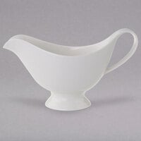 Villeroy & Boch 16-2040-3450 Universal 13.5 oz. White Premium Porcelain Sauce Boat - 6/Case