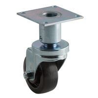 Pitco and Anets Equivalent 3 inch Adjustable Height Swivel Plate Caster for Fryers