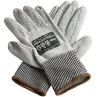 Cordova Monarch Gray Engineered Fiber Cut Resistant Gloves with Gray Polyurethane Palm Coating - Pair