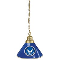 Holland Bar Stool BL1BRAirFor United States Air Force Logo Pendant Light with Brass Finish - 120V