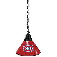 Holland Bar Stool BL1BKMonCan Montreal Canadiens Logo Pendant Light with Black Finish - 120V