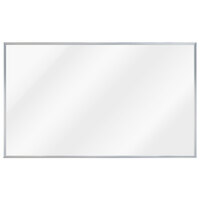 Aarco WAC3660 Commercial Series 36 inch x 60 inch General Purpose White Melamine Markerboard with Aluminum Frame