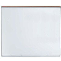 Aarco APS4860M 48 inch x 60 inch White Syncoat Magnetic Markerboard with Aluminum Frame and 1 inch Map Rail