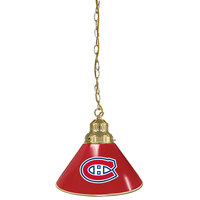 Holland Bar Stool BL1BRMonCan Montreal Canadiens Logo Pendant Light with Brass Finish - 120V