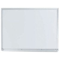 Aarco APS1824 18 inch x 24 inch White Syncoat Magnetic Markerboard with Aluminum Frame