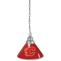 Holland Bar Stool BL1CHCalFla Calgary Flames Logo Pendant Light with Chrome Finish - 120V