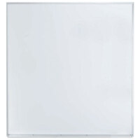 Aarco APS4848 48 inch x 48 inch White Syncoat Magnetic Markerboard with Aluminum Frame