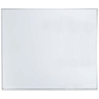 Aarco APS4860 48 inch x 60 inch White Syncoat Magnetic Markerboard with Aluminum Frame