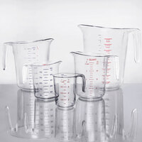 WebstaurantStore 4 Qt. (16 Cups) Clear Plastic Measuring Cup