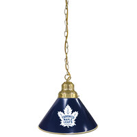 Holland Bar Stool BL1BRTorMpl Toronto Maple Leafs Logo Pendant Light with Brass Finish - 120V