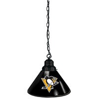 Holland Bar Stool BL1BKPitPen Pittsburgh Penguins Logo Pendant Light with Black Finish - 120V