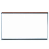 Aarco 120A-23M Professional Series 24 inch x 36 inch All Purpose White Porcelain Enamel on Steel Markerboard with Aluminum Frame and Full Length Map Rail