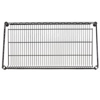 Regency 18 inch x 36 inch NSF Black Epoxy Slanted Wire Shelf