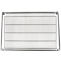 Regency 24 inch x 36 inch NSF Black Epoxy Slanted Wire Shelf