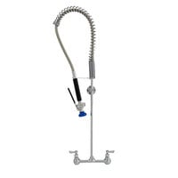 Fisher 53430 Wall Mounted Stainless Steel Pre-Rinse Faucet with 8" Centers, 36" Hose, and Wall Bracket