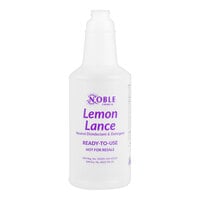 32 oz. Labeled Bottle for Noble Chemical Lemon Lance Disinfectant & Detergent Cleaner